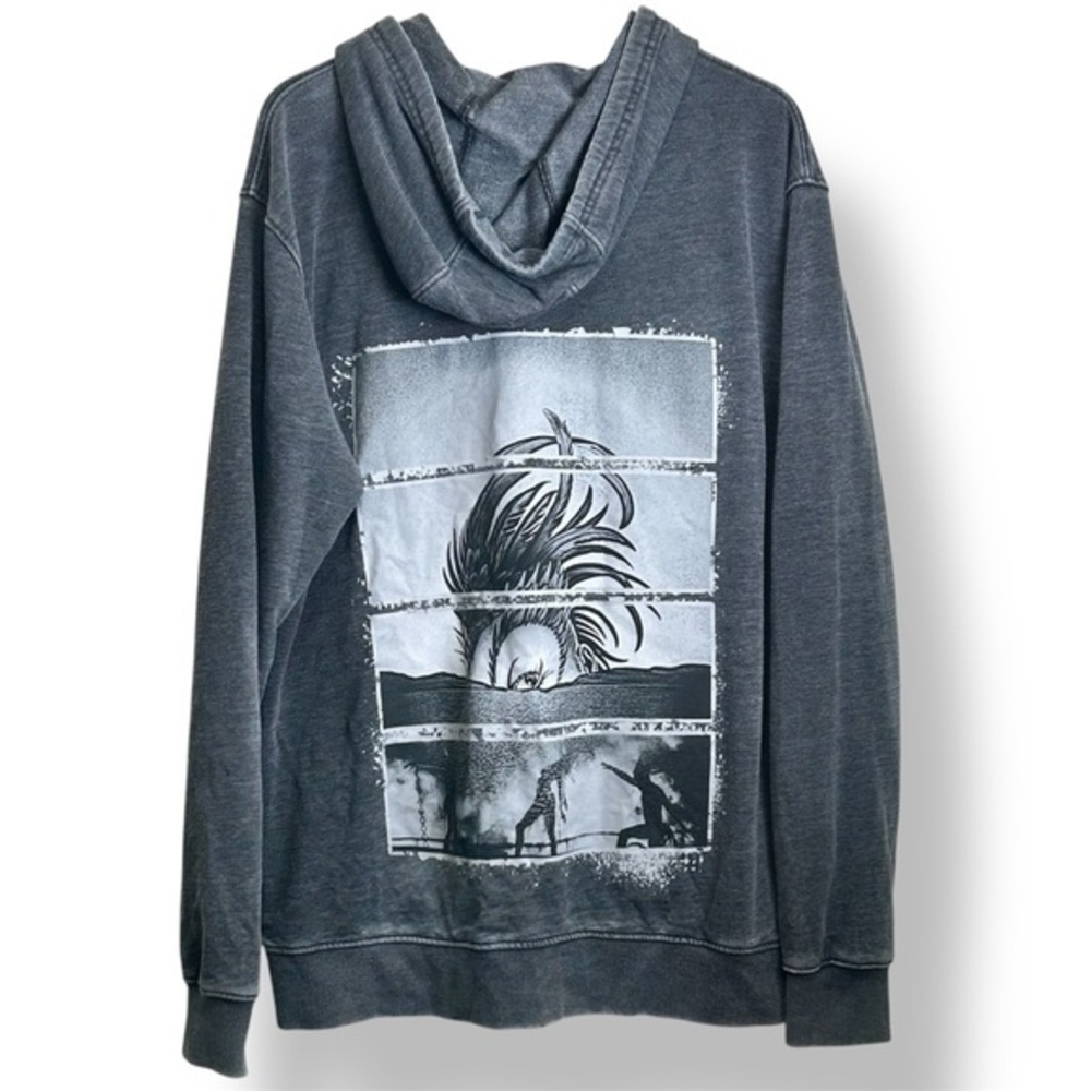 Cirque du Soleil Mystère Zip Hoodie Gray Graphic Jacket Size L
